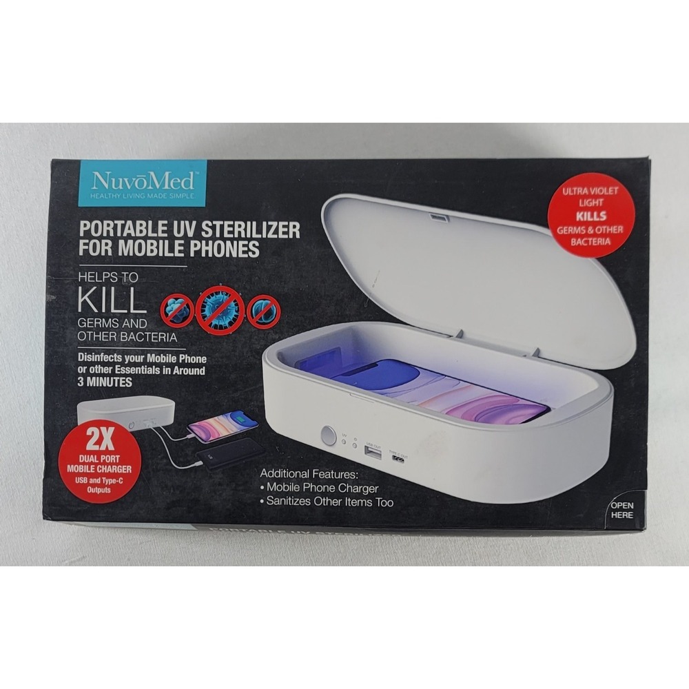 Portable UV Sterilizer for Phones, Eliminates 99% Of Germs And Bacteria NEW